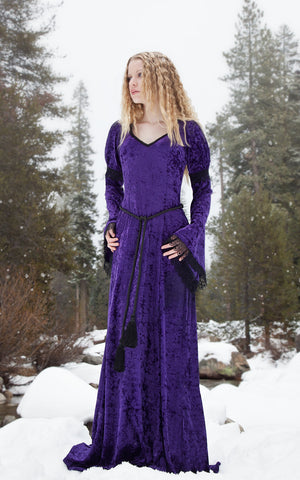 419P- Purple Gabriel Dress